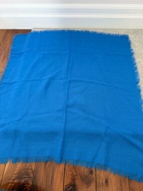 Bright Blue Textured scarf
